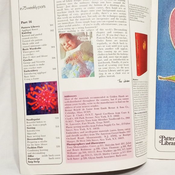 Golden Hands Magazine Needlepoint Bolero Part 16 Vol 2 Crochet Guide 70s - Picture 3 of 8